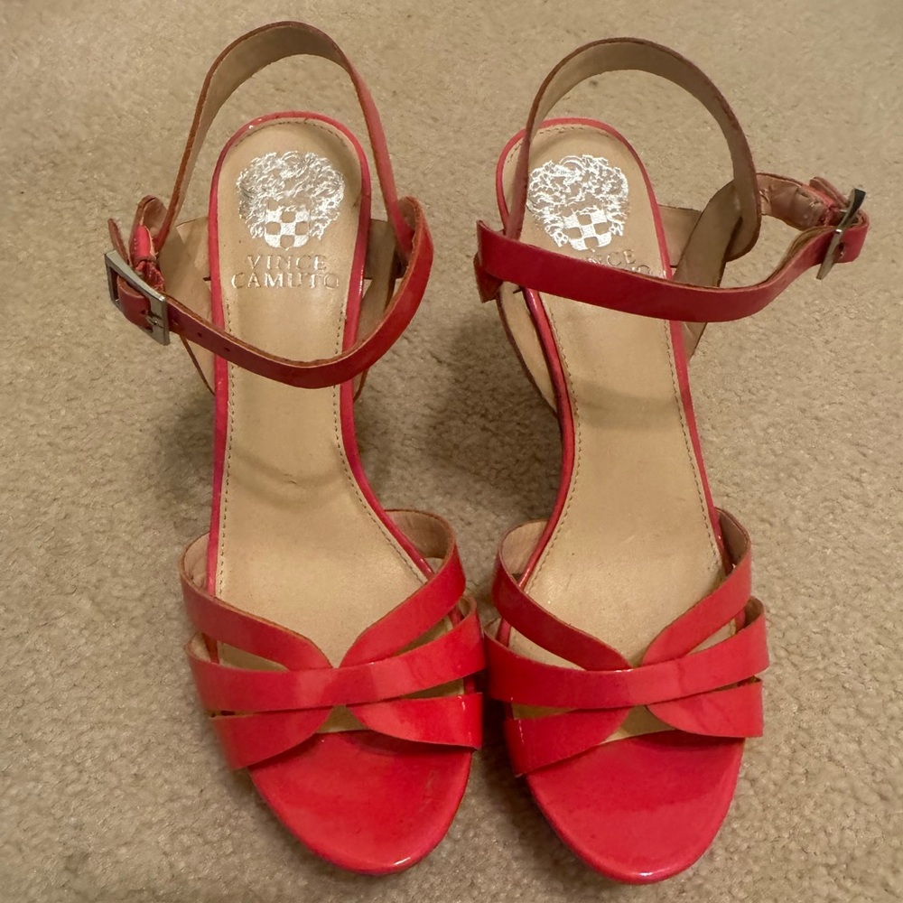 Vince Camuto Vibrant Pink Strappy Sandals